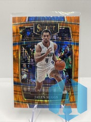 2021-22 Panini Select Jalen Suggs #27 Orange Shimmer Orlando Magic